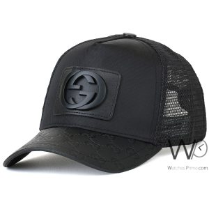 كاب-ماركة-جوتشى-trucker-اسود