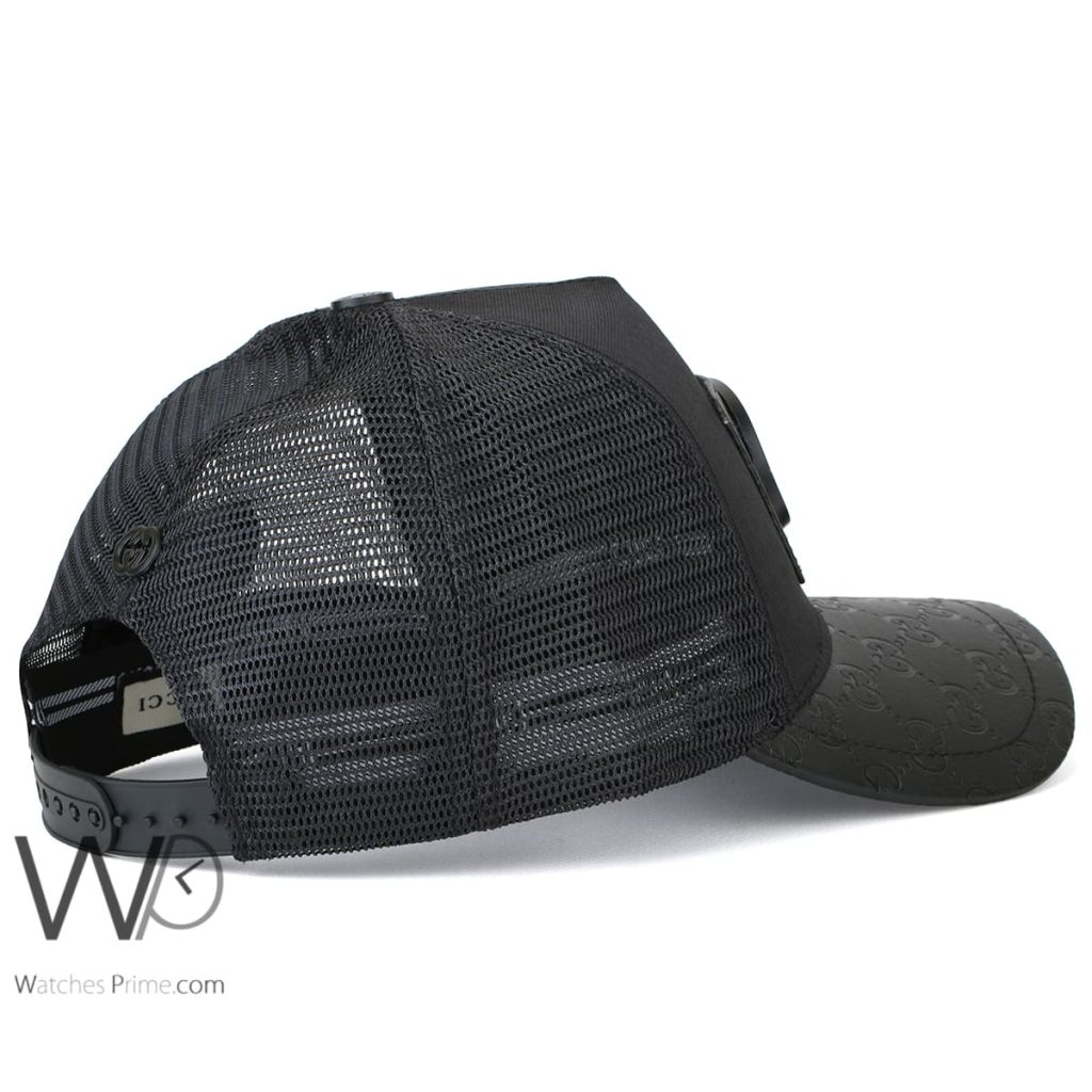 كاب ماركة قوتشي Trucker اسود | واتشز برايم