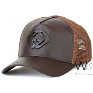كاب-ماركة-جوتشى-trucker-بنى
