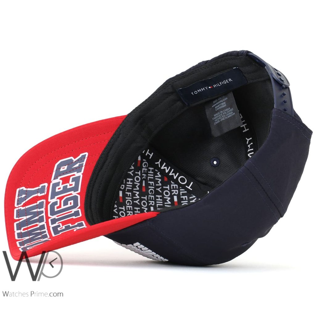 Tommy Hilfiger Baseball Cap Navy Blue Red | Watches Prime