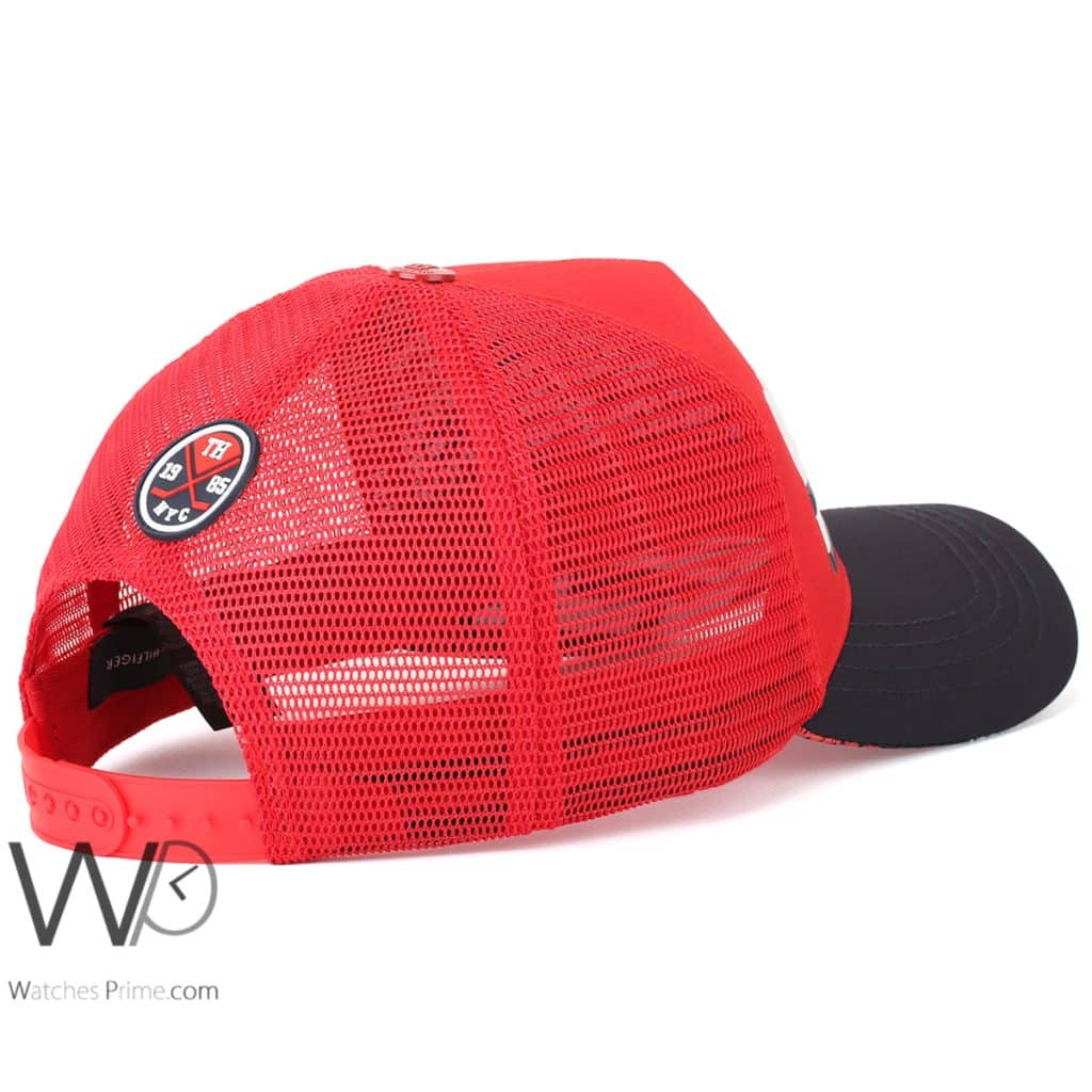 Tommy Hilfiger Denim Trucker Cap Red | Watches Prime