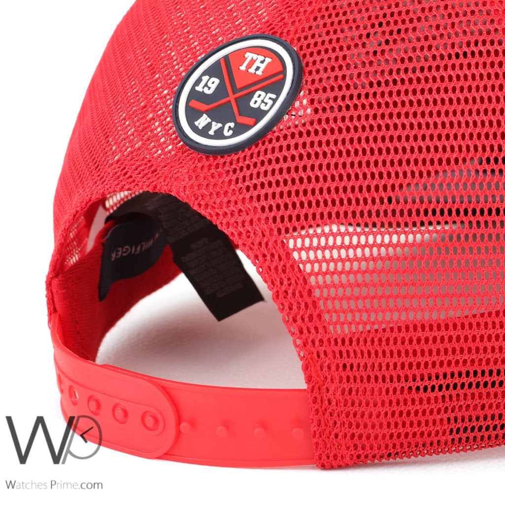 Tommy Hilfiger Denim Trucker Cap Red | Watches Prime