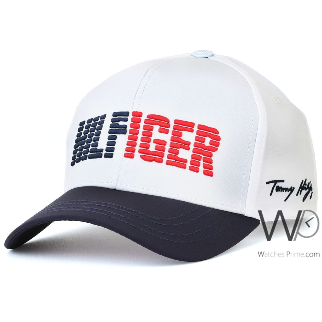 Tommy Hilfiger Baseball Cap White Navy Blue | Watches Prime