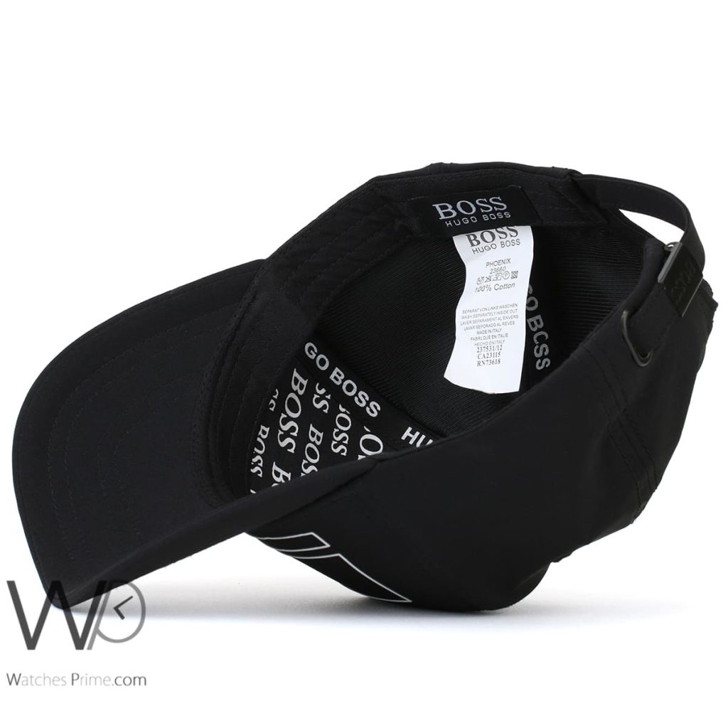 Hugo Boss Black Cotton Baseball Cap | Watches Prime