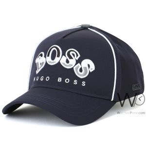 Hugo boss blue cotton baseball cap