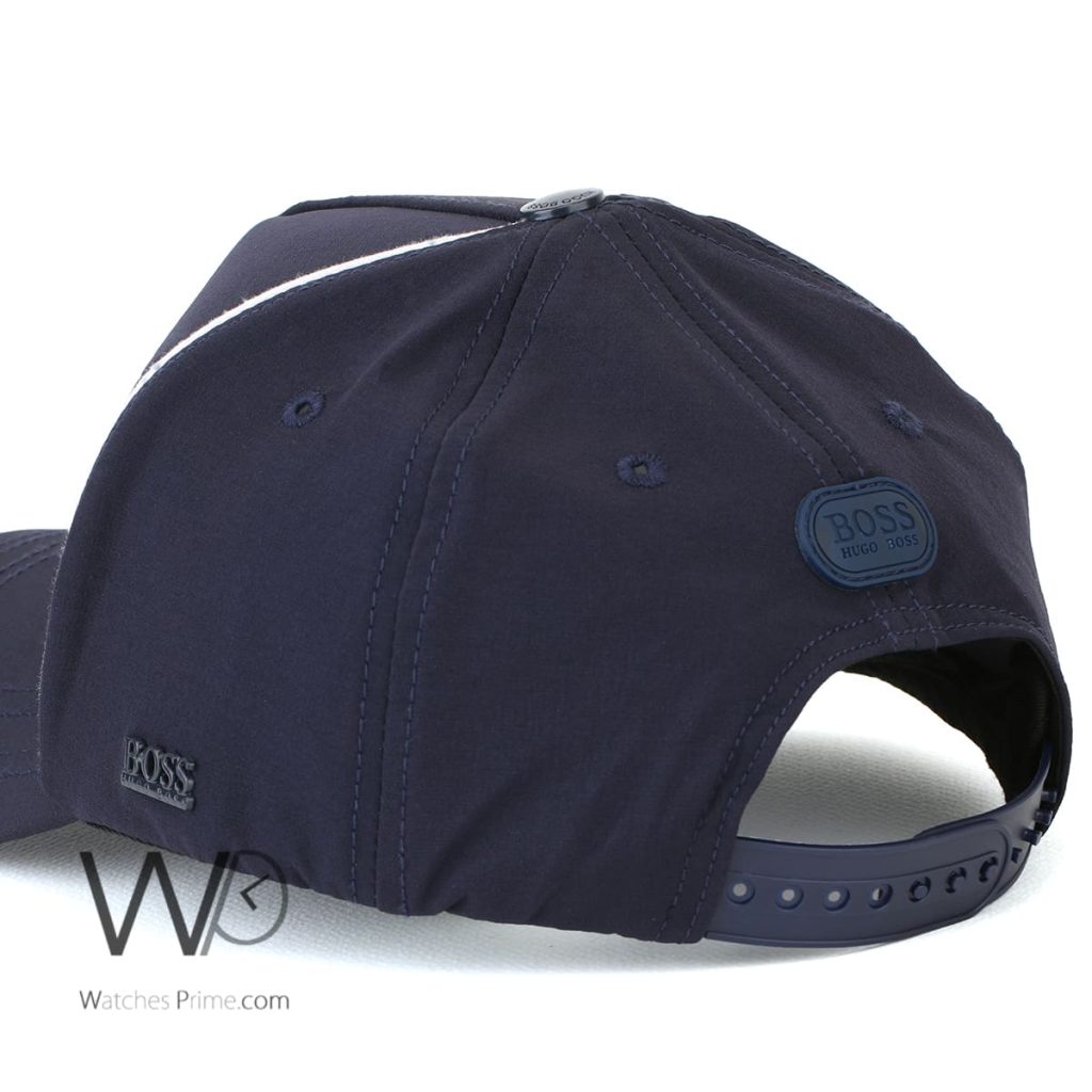 Hugo Boss Navy Blue Baseball Cap Cotton | Watches Prime