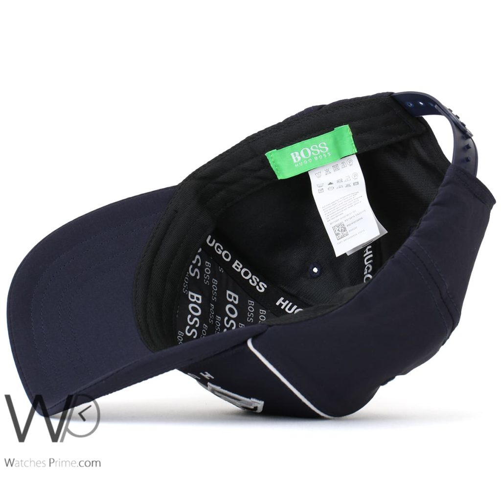 Hugo Boss Navy Blue Baseball Cap Cotton | Watches Prime
