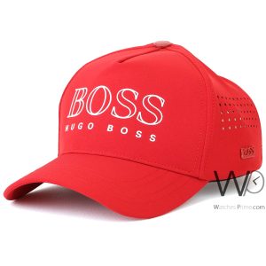 Hugo boss red cotton baseball men cap