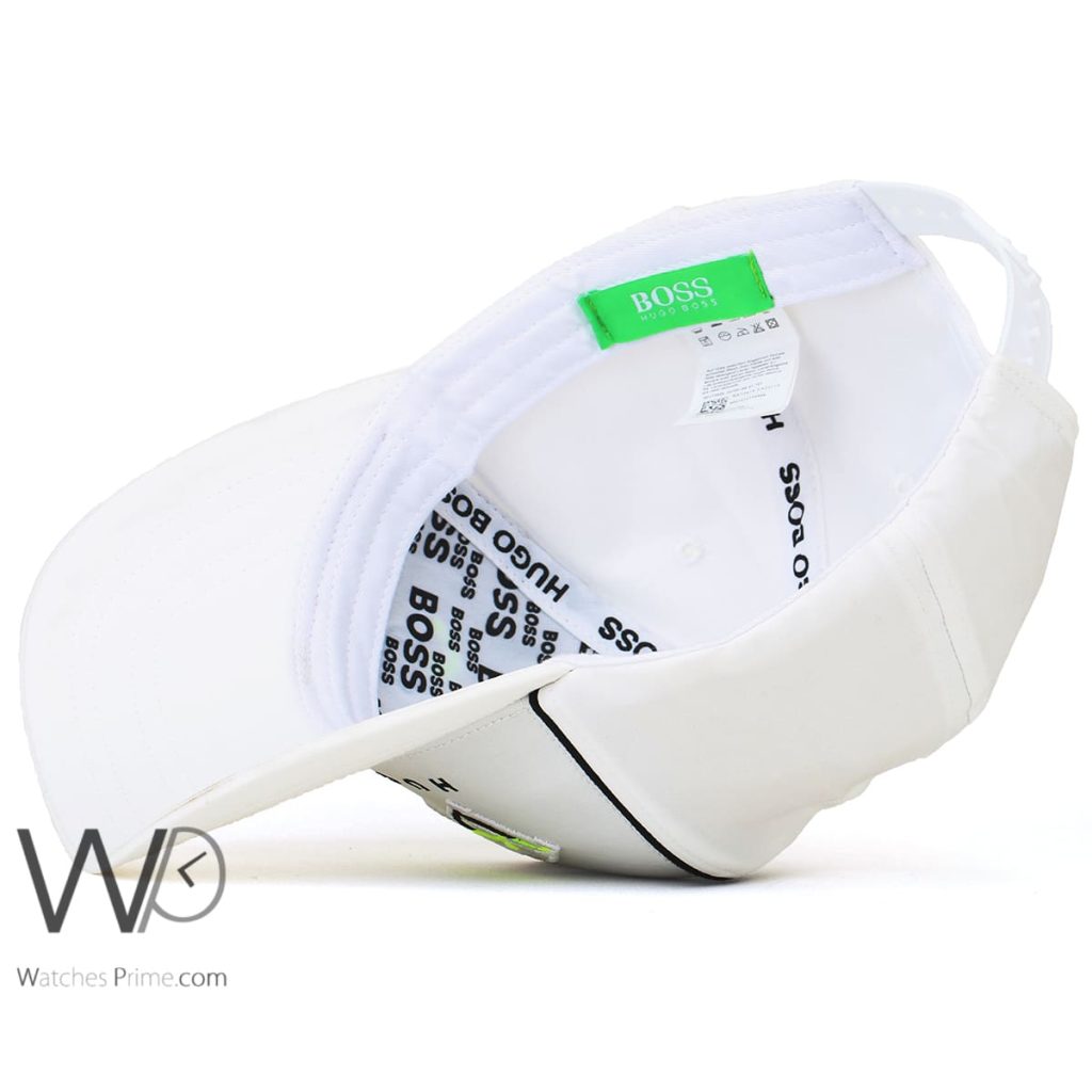 Hugo Boss White Baseball Cap Cotton | Watches Prime