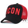 كاب ماركة ايكون Trucker اسود احمر | واتشز برايم
