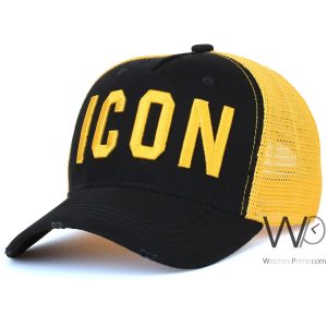 كاب-ماركة-ديسكوارد-icon-اصفر-trucker-رجالى
