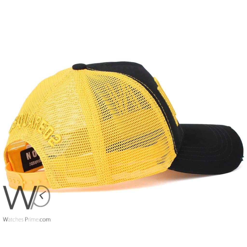 كاب ماركة ايكون Trucker اسود اصفر | واتشز برايم