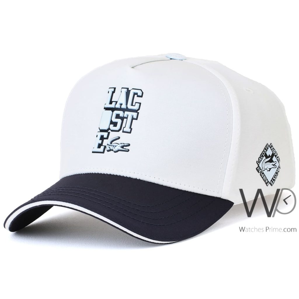 Lacoste Fairplay Baseball Cap White | Watches Prime