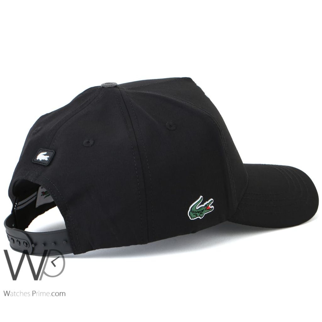 Lacoste Club Black Baseball Cap Cotton | Watches Prime