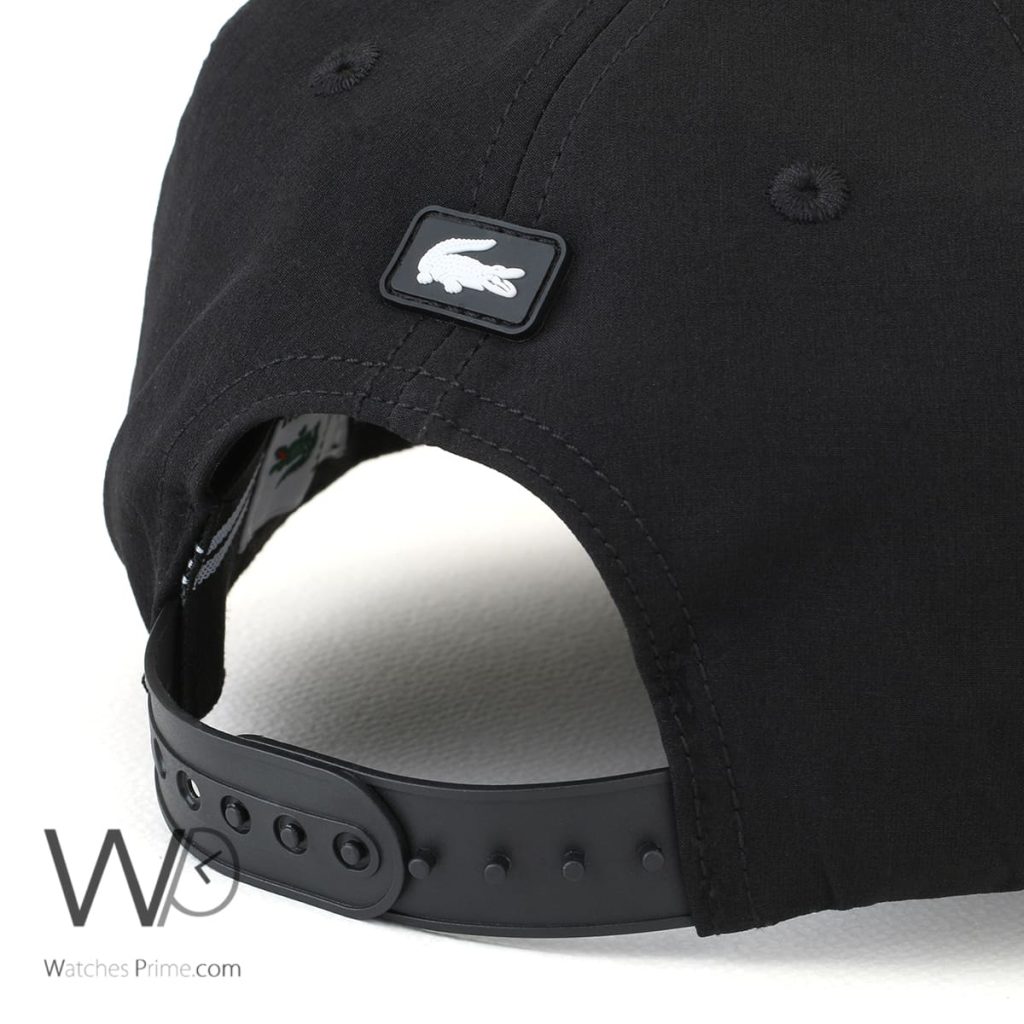 Lacoste Club Black Baseball Cap Cotton | Watches Prime
