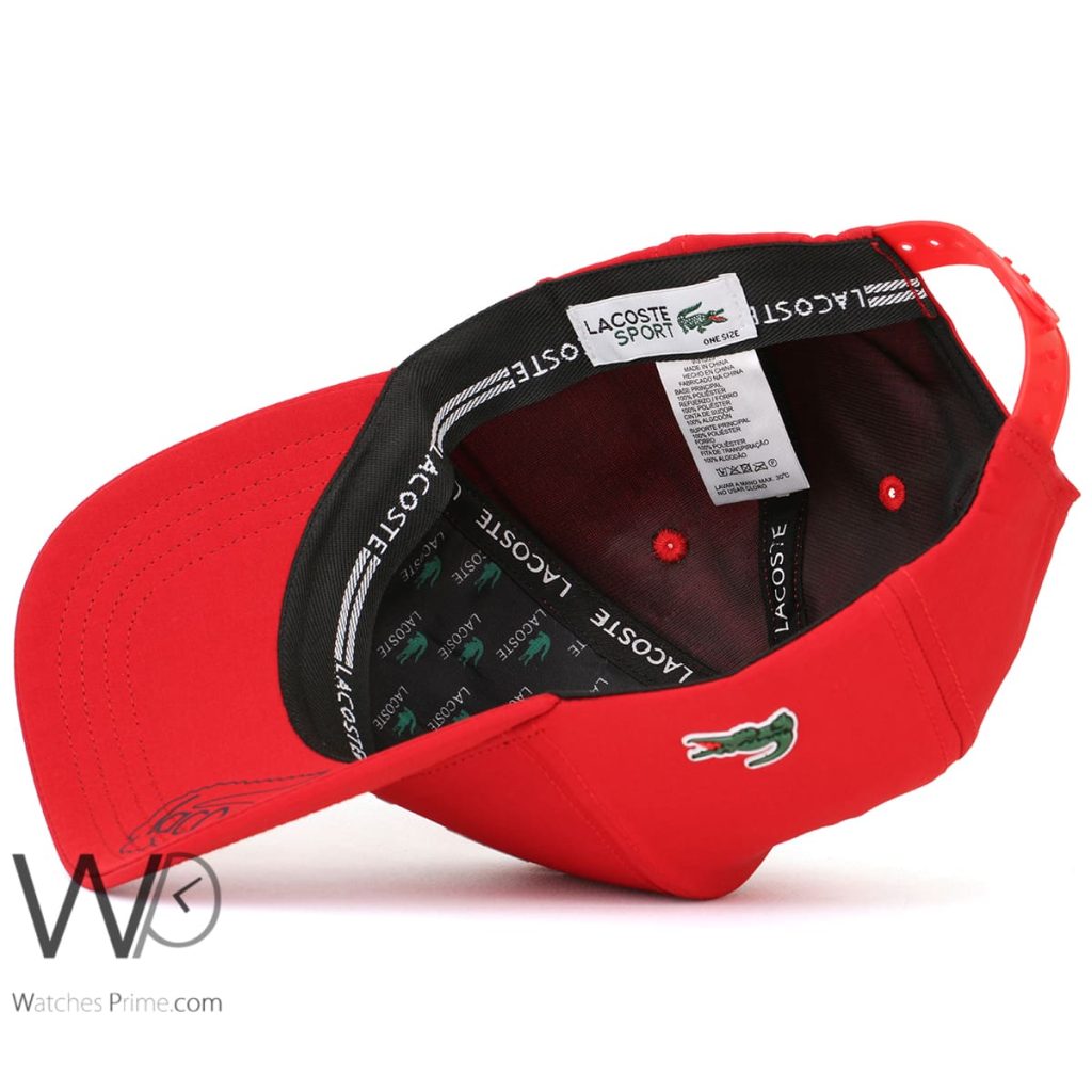 Lacoste Club Red Baseball Cap | Watches Prime