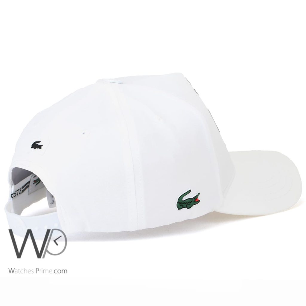 Lacoste Club White Baseball Cap | Watches Prime
