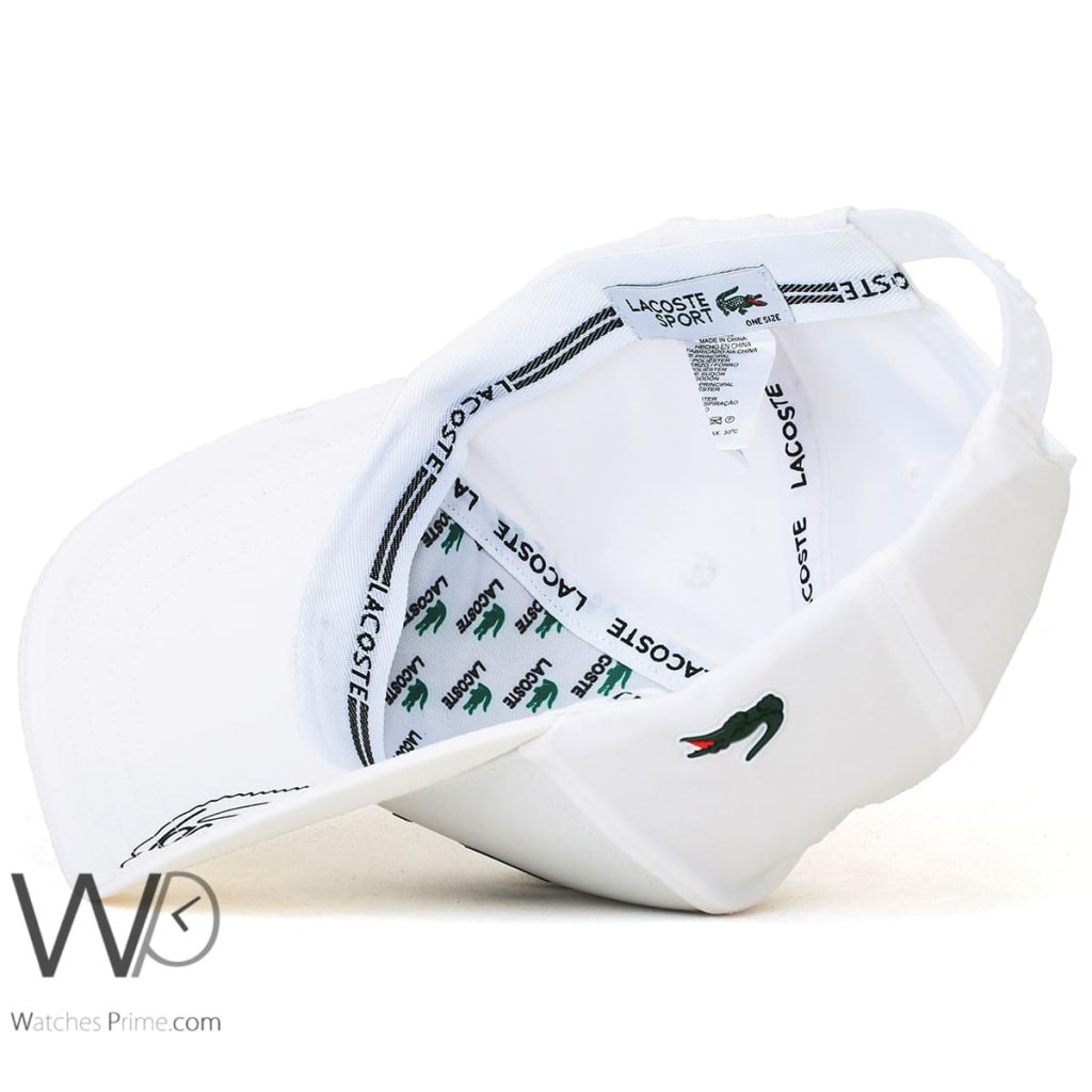 Lacoste Club White Baseball Cap | Watches Prime