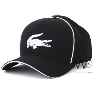 Lacoste croc black baseball cap cotton hat