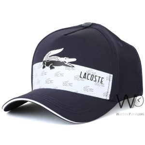 Lacoste croc blue baseball cotton cap