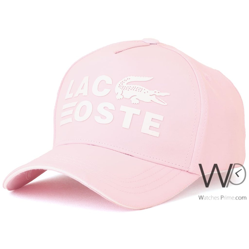 Lacoste EST Cotton Pink Baseball Cap | Watches Prime