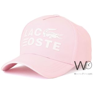 Lacoste est 1933 pink baseball croc cotton cap