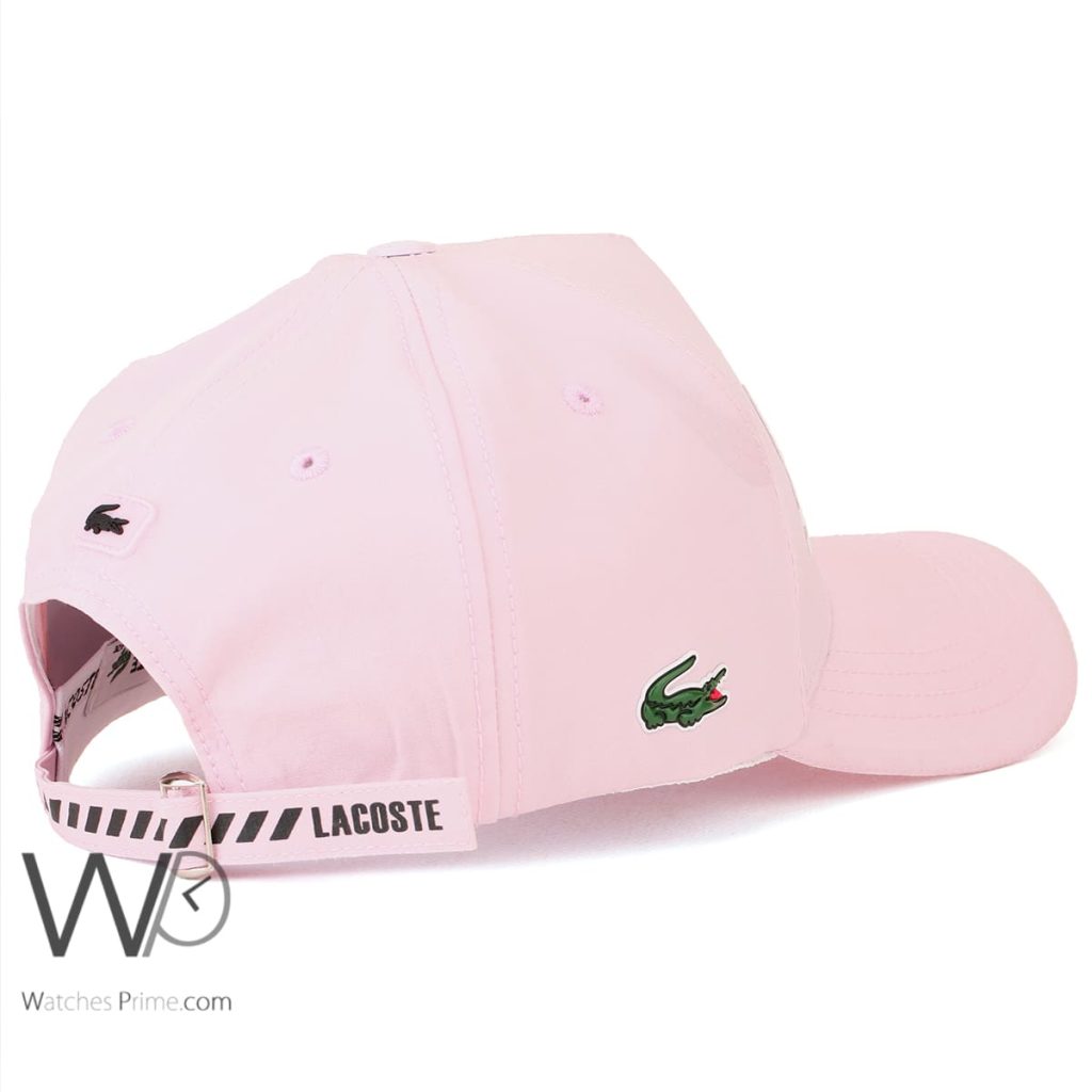 Lacoste EST Cotton Pink Baseball Cap | Watches Prime