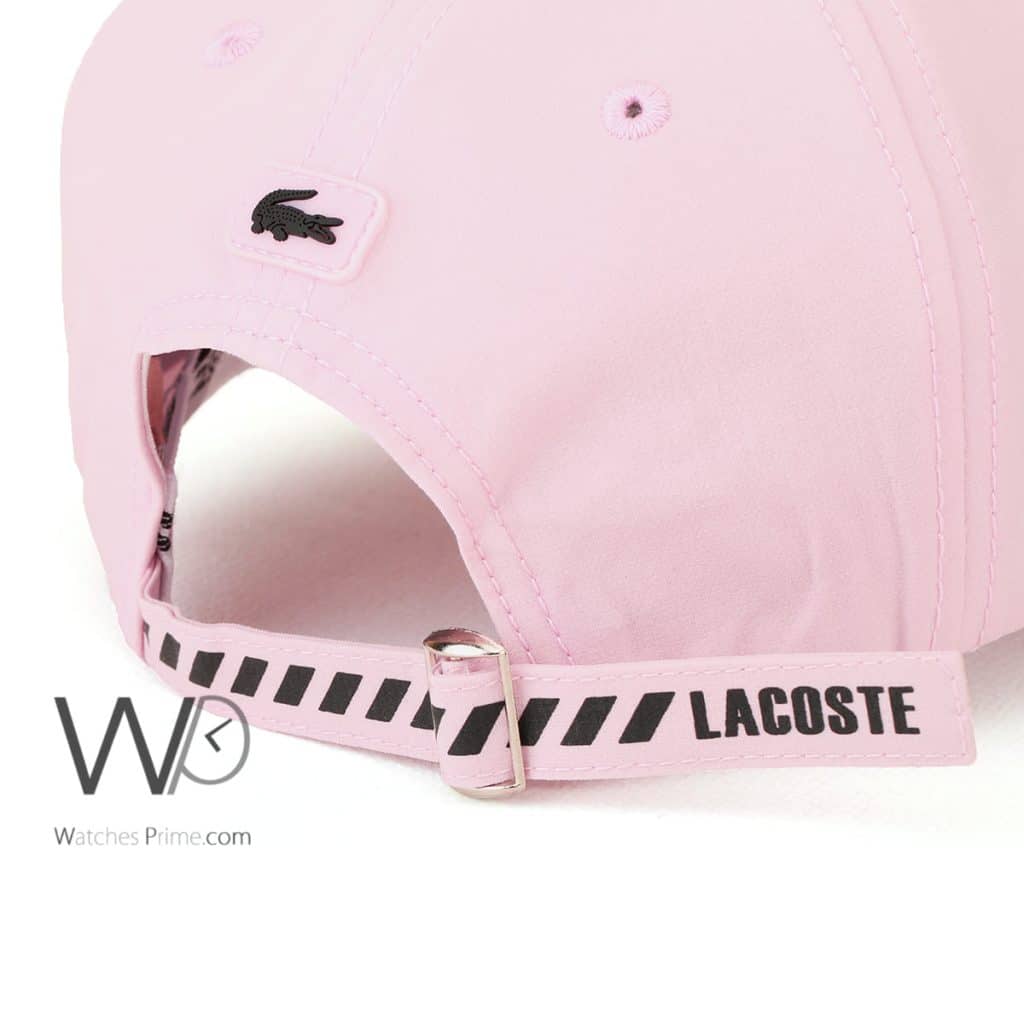 Lacoste EST Cotton Pink Baseball Cap | Watches Prime