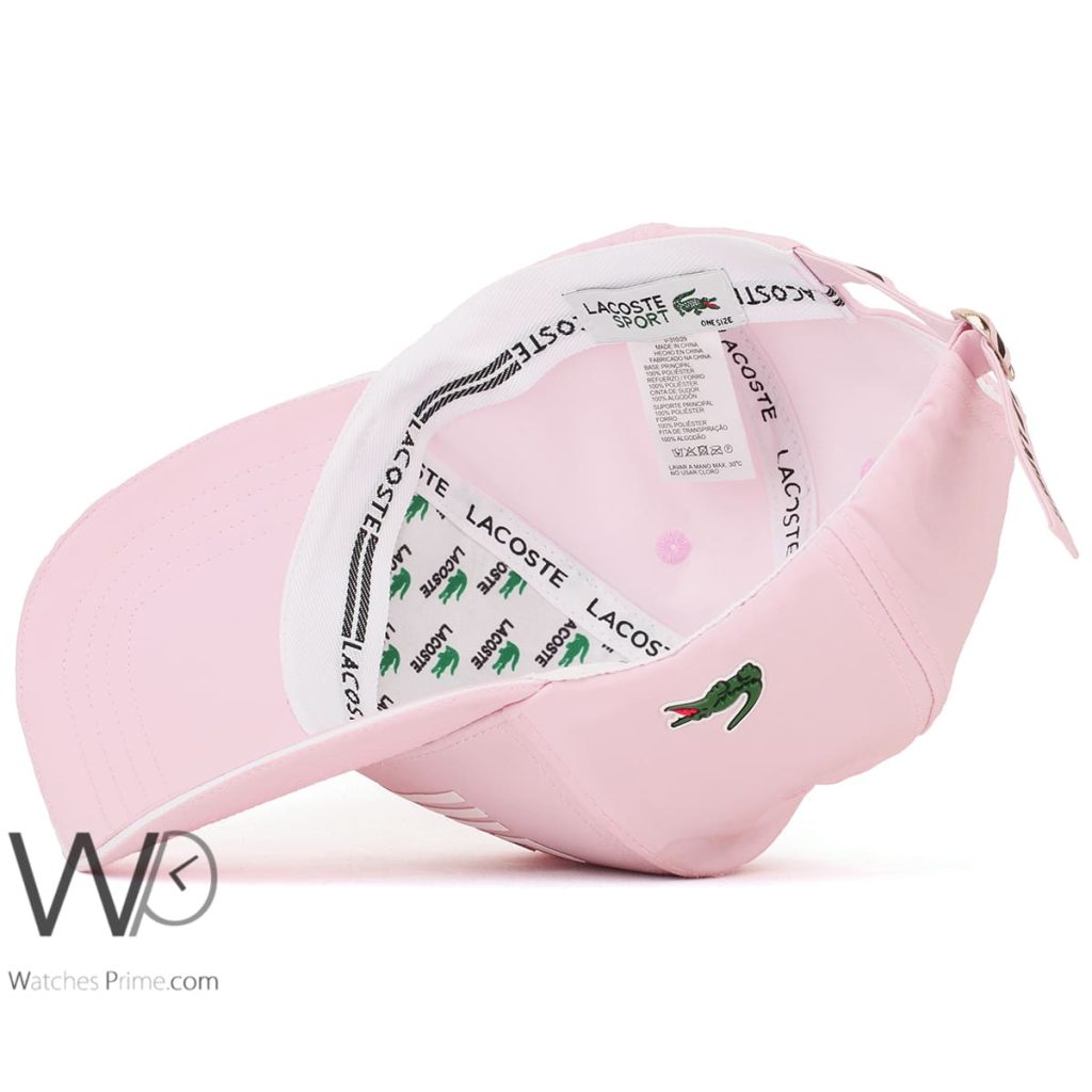 Lacoste EST Cotton Pink Baseball Cap | Watches Prime
