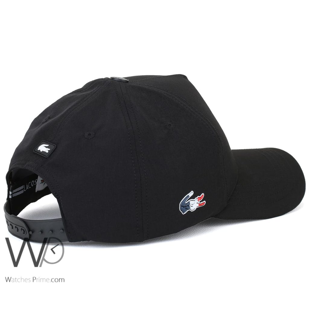 Lacoste France Sailing Club Black Baseball Cap | Watches Prime