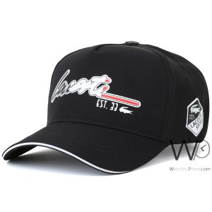 Lacoste sport black baseball cap cotton hat