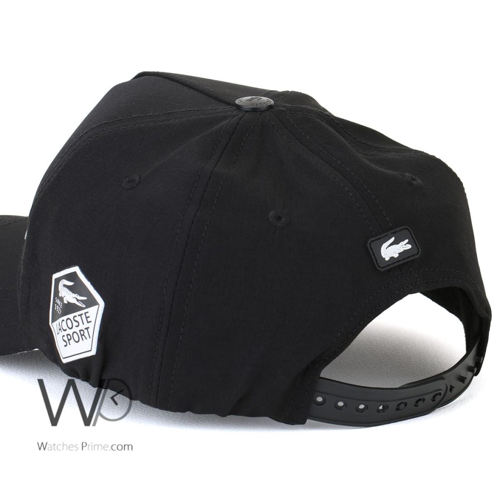 Lacoste Sport EST Black Baseball Cap | Watches Prime