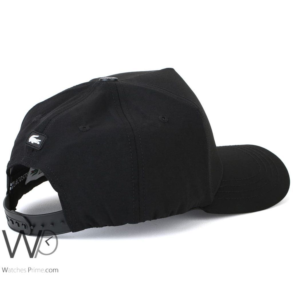 Lacoste Sport Cocodile Black Baseball Cap | Watches Prime