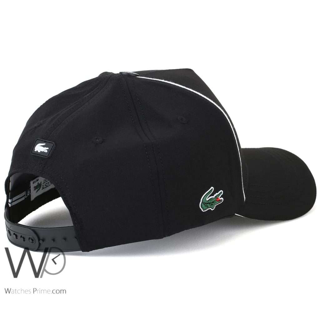 Lacoste Sport Croc Black Baseball Cap | Watches Prime