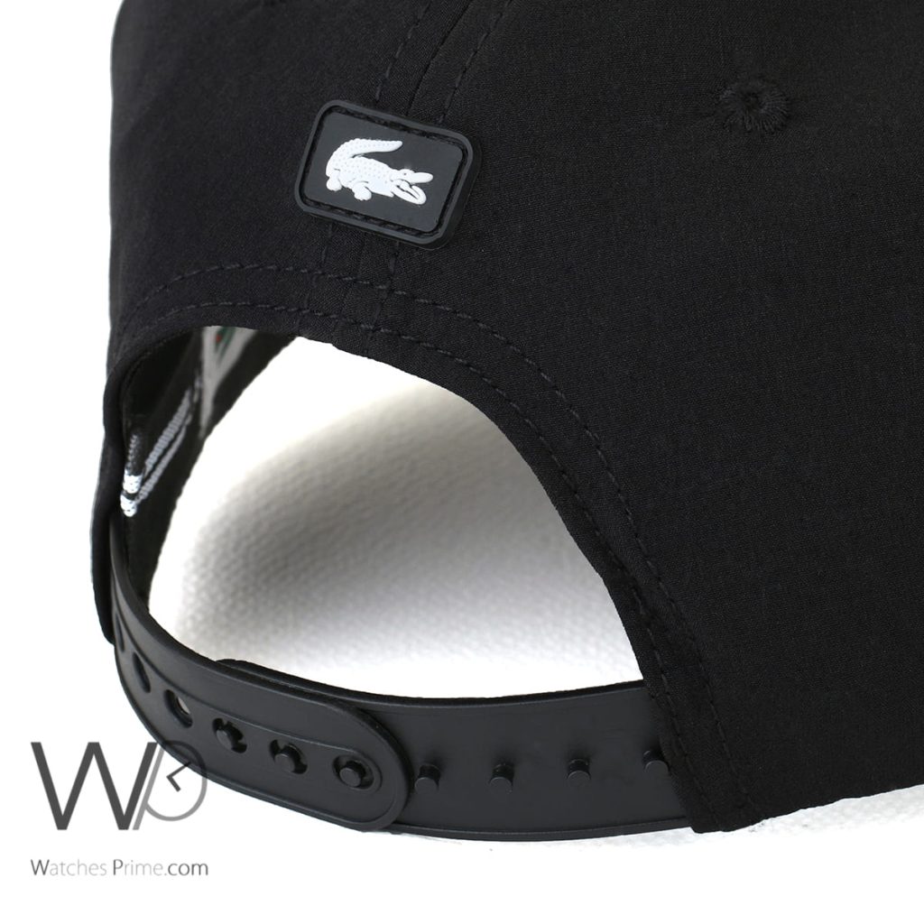 Lacoste Sport Croc Black Baseball Cap | Watches Prime