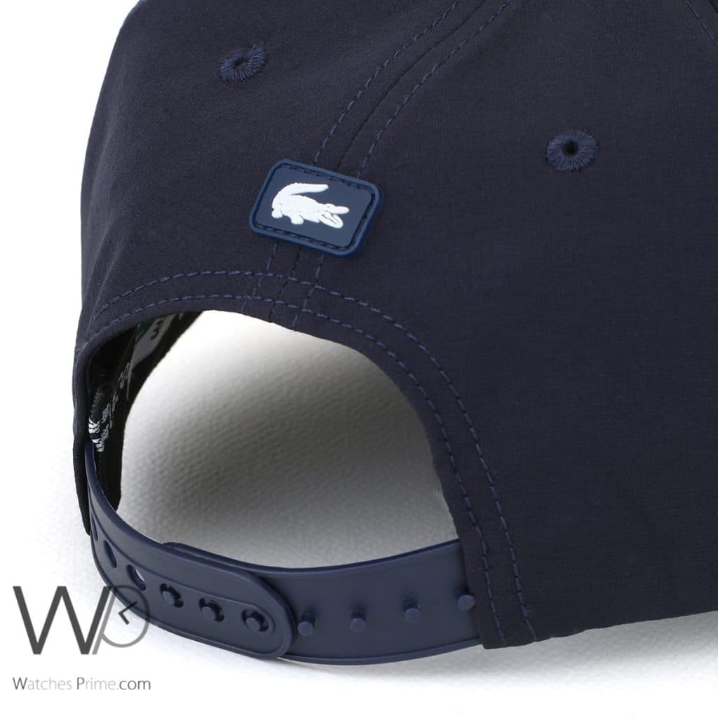 Lacoste Sport Croc Navy Blue Baseball Cap | Watches Prime