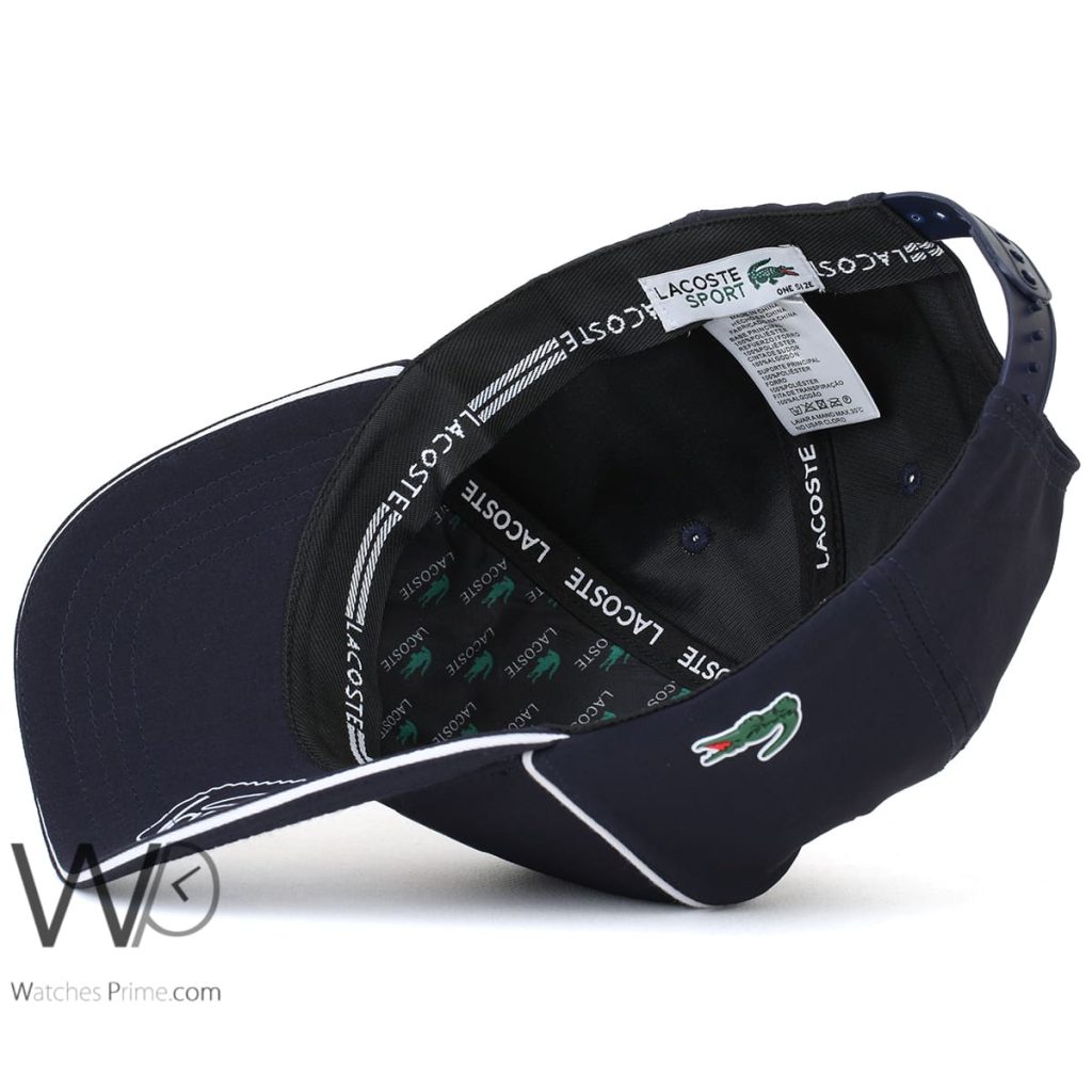 Lacoste Sport Croc Navy Blue Baseball Cap | Watches Prime