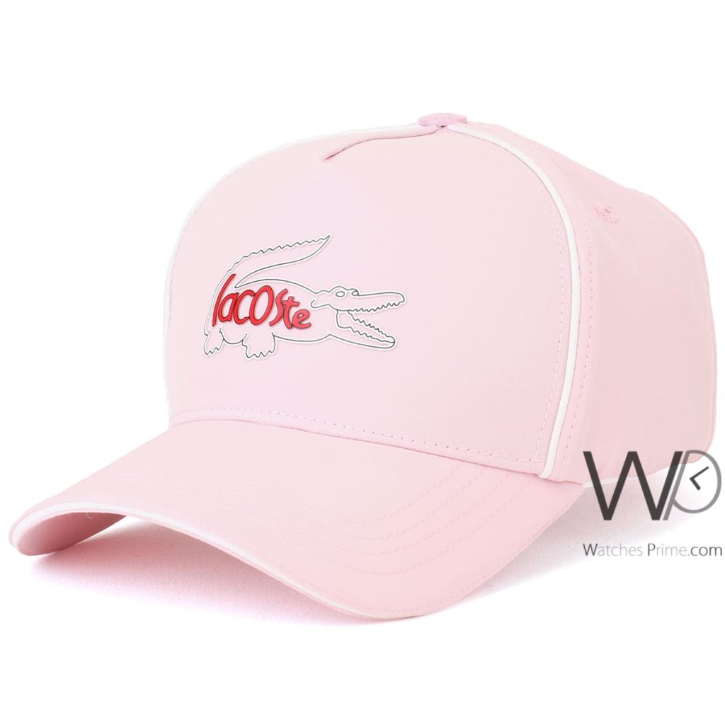 Lacoste Sport Croc Pink Baseball Cap | Watches Prime