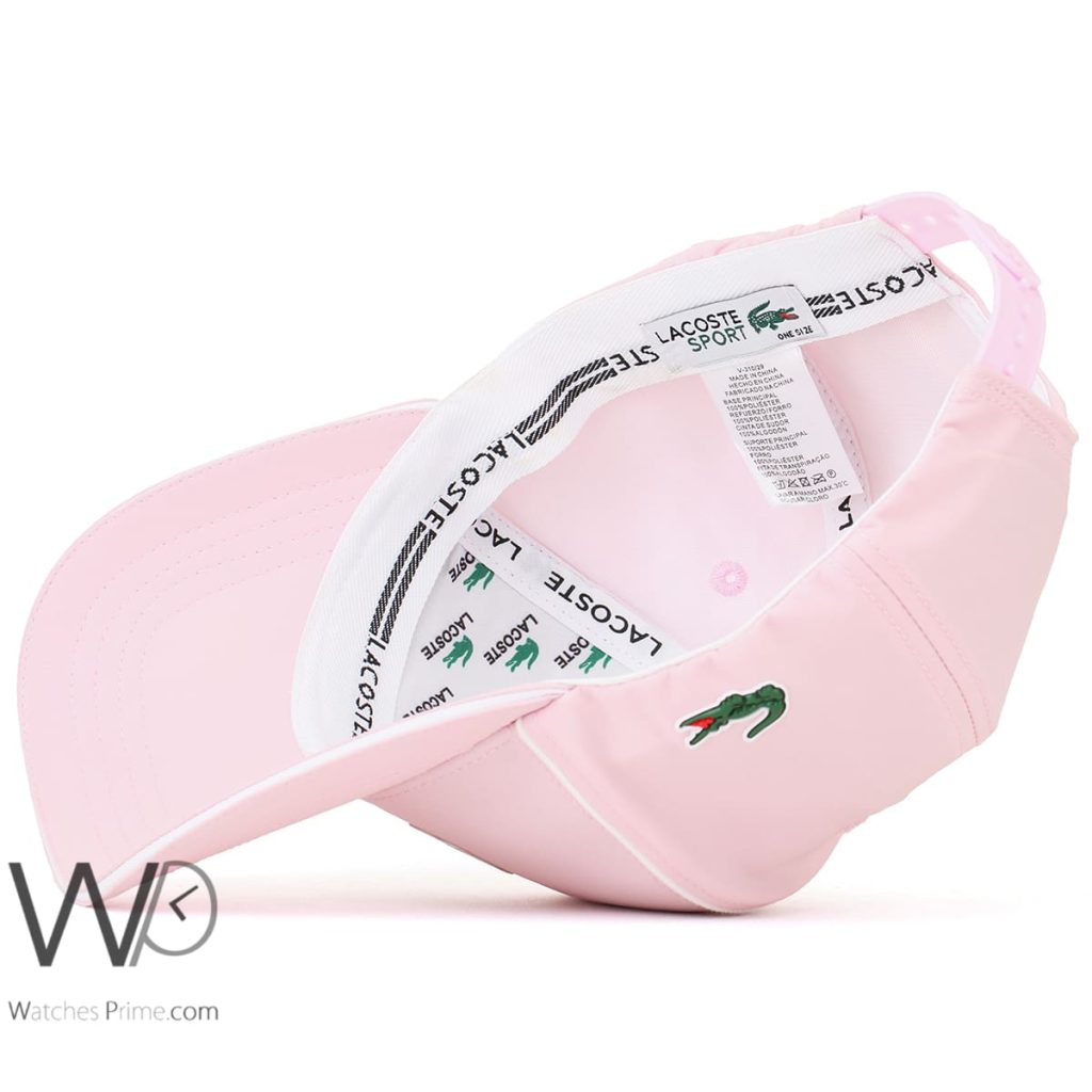 Lacoste Sport Croc Pink Baseball Cap | Watches Prime
