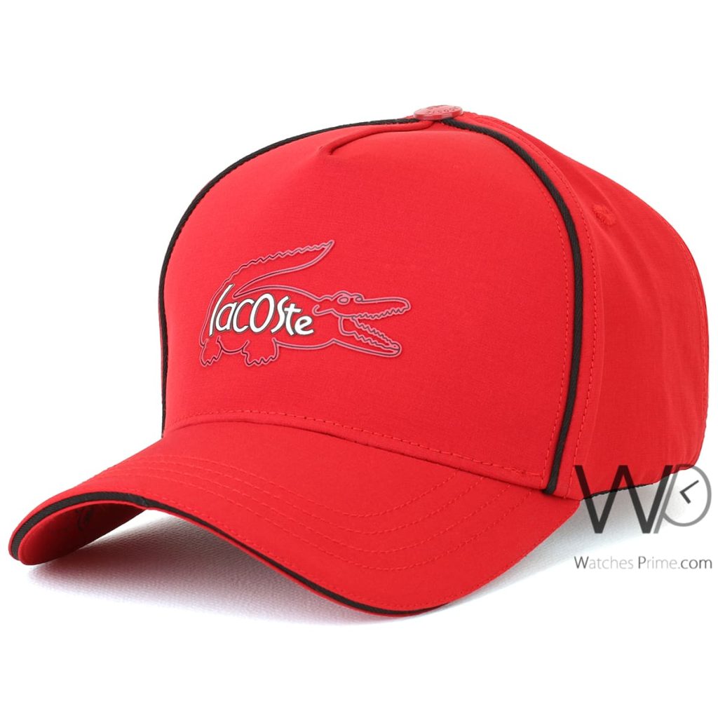 Lacoste Sport Croc Red Baseball Cap | Watches Prime
