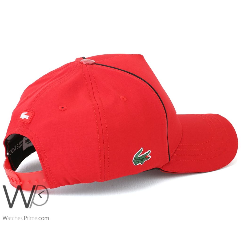 Lacoste Sport Croc Red Baseball Cap | Watches Prime