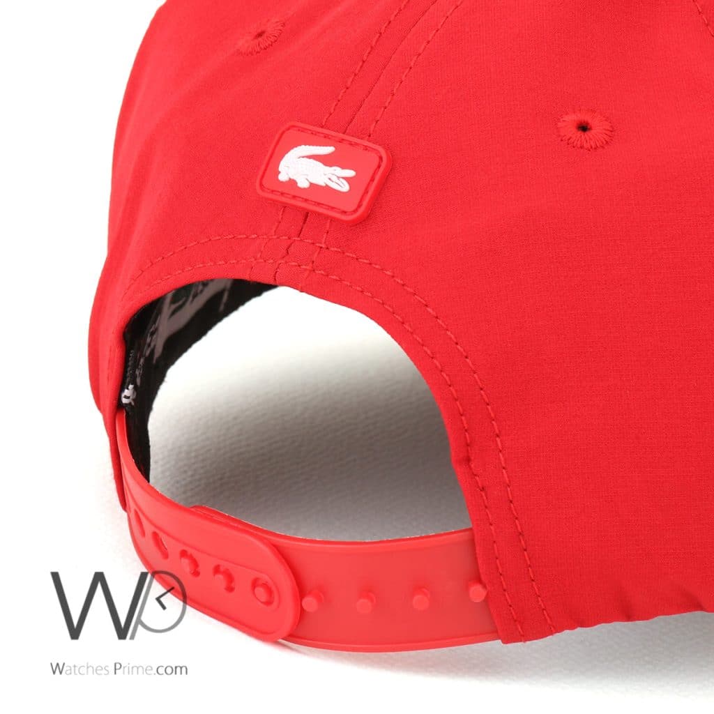 Lacoste Sport Croc Red Baseball Cap | Watches Prime