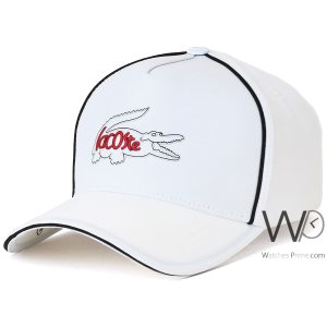 Lacoste sport croc baseball white cap cotton hat