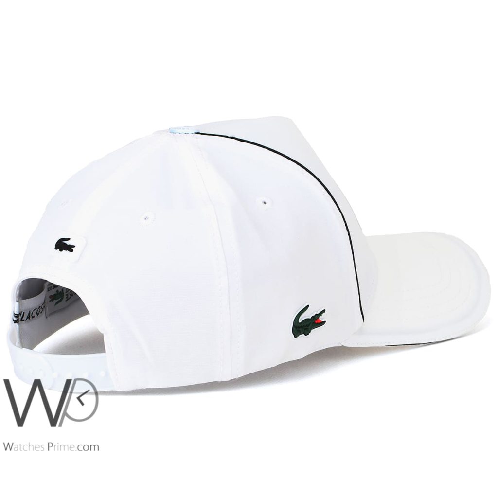 Lacoste Sport Croc Baseball White Cap | Watches Prime