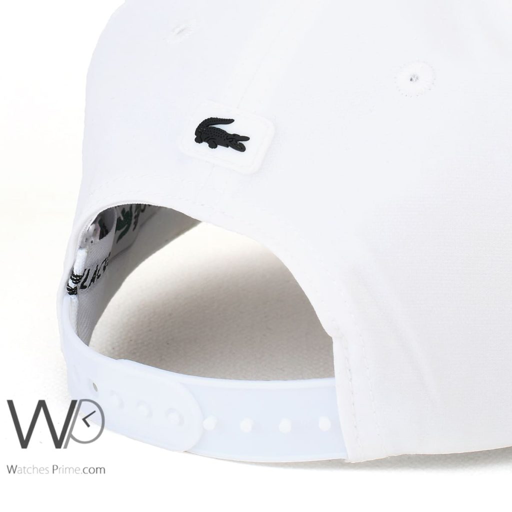 Lacoste Sport Croc Baseball White Cap | Watches Prime