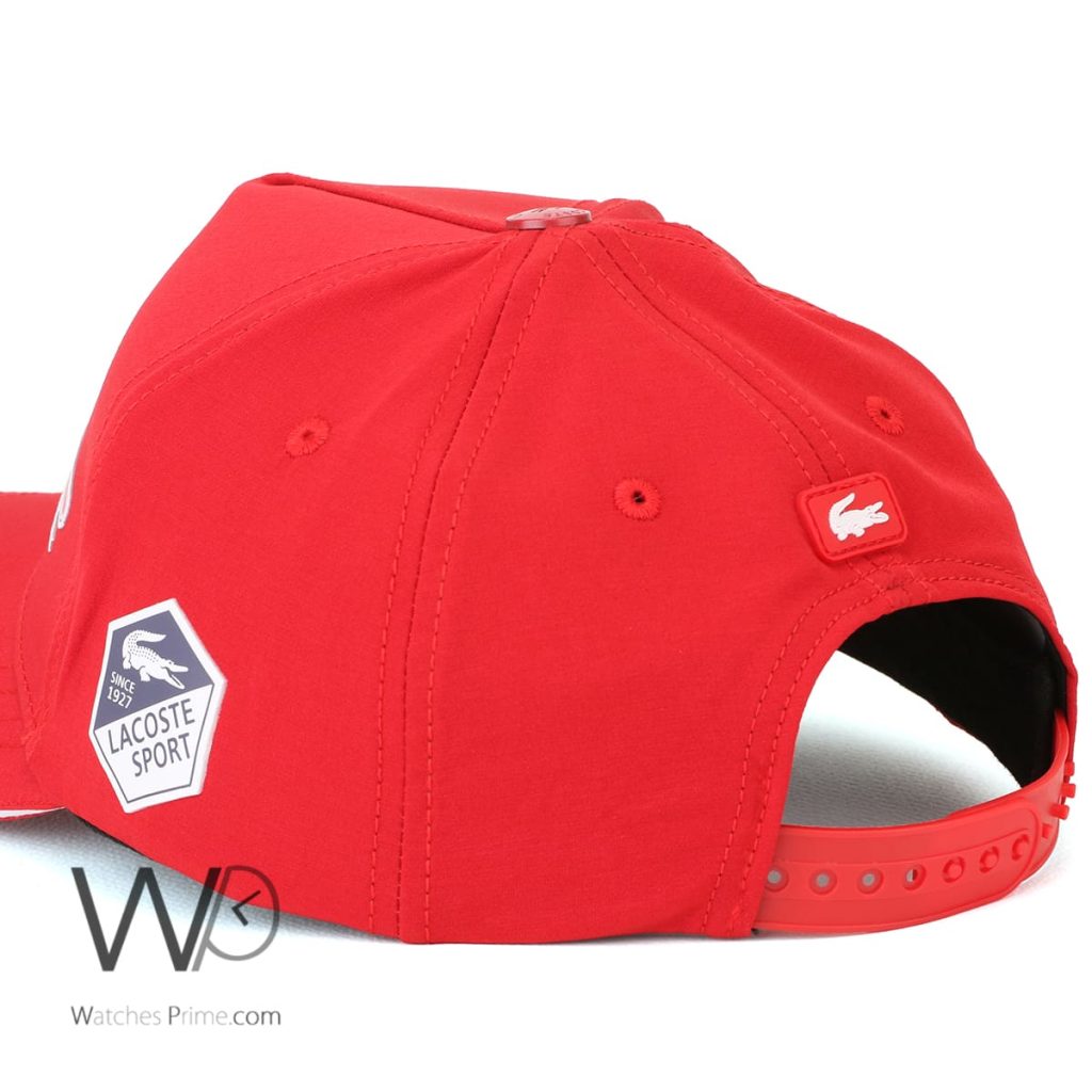 Lacoste Sport EST Red Baseball Cap | Watches Prime