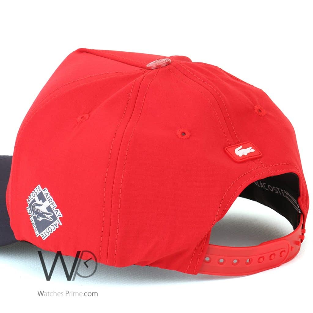 Lacoste Sport Cocodile Red Baseball Cap | Watches Prime