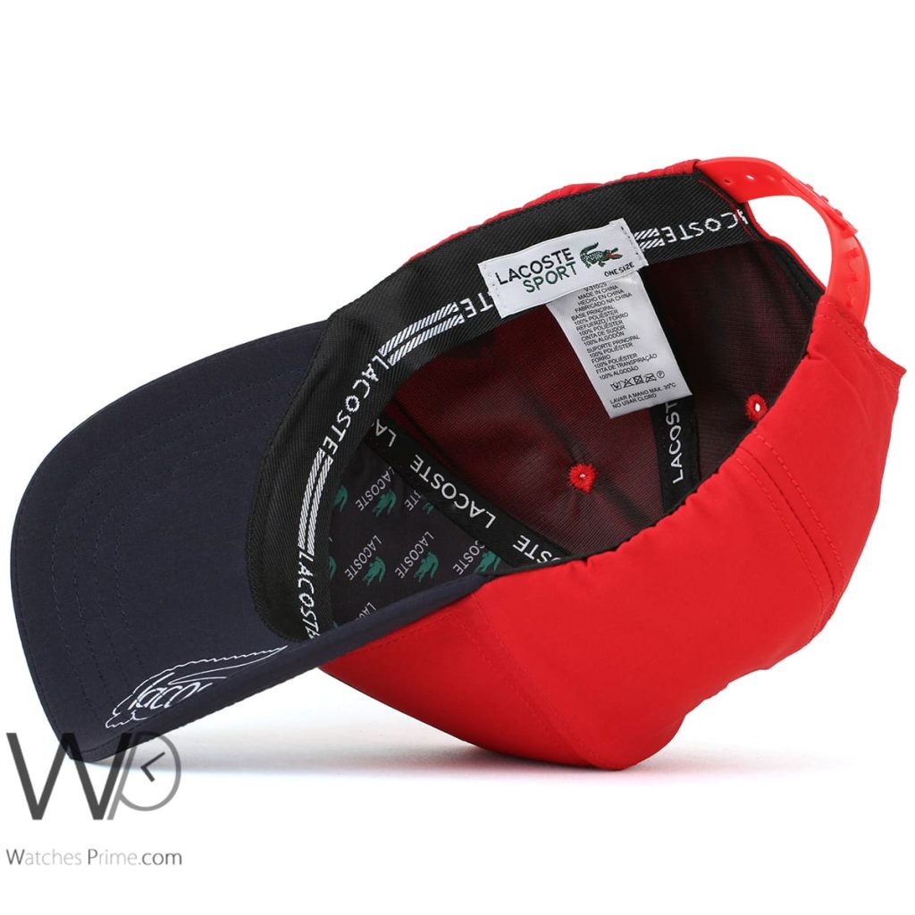 Lacoste Sport Cocodile Red Baseball Cap | Watches Prime