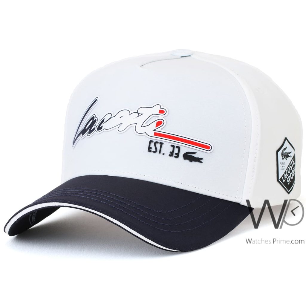 Lacoste Sport EST White Baseball Cap | Watches Prime