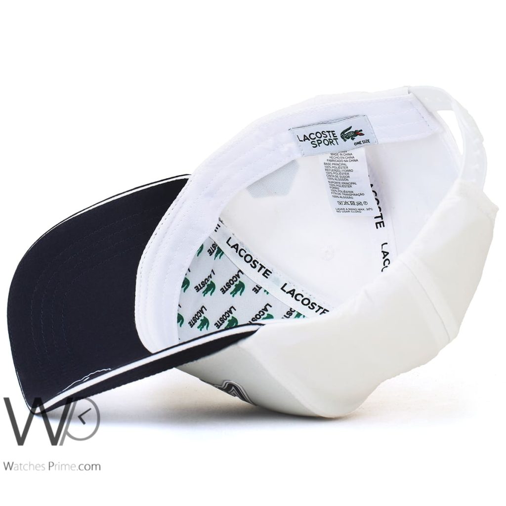 Lacoste Sport EST White Baseball Cap | Watches Prime